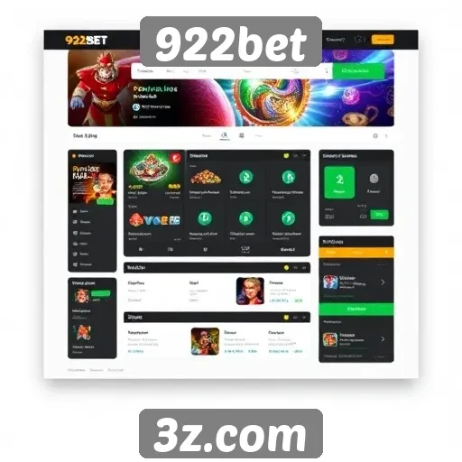 Análise da interface do usuário do site 922bet